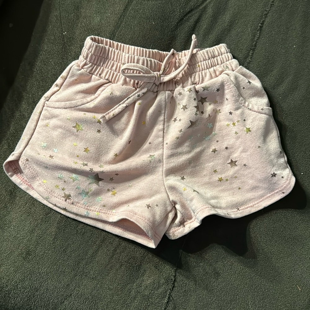 Girls pink shorts
